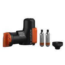 Goodnature A24 Starter Trap Kit med automatisk flla, tv CO2-patroner och en svart lockmedelsbehllare