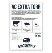 AC Extra Torr stallstr 24 kg, hgabsorberande torrstr fr ntkreatur, grisar och fjderf, ven godknt fr ekologiskt lantbruk