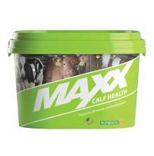 Grn mineralhink MAXX Calf Health frn Rumenco, fodertillskott fr kalvar med std fr kalvhlsa och utveckling