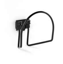 Svart Toolflex slanghllare monterad p vgg fr ordnad upphngning av slangar och redskap