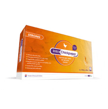 Frpackning av Intra Chickpaper Strong  strpapper fr nyklckta kycklingar som frmjar tidigt foderintag och bttre tillvxt i fjderfstall