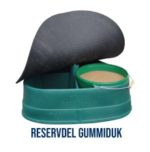 Reservdel gummiduk till BasisFeeder, svart gummiduk fr att tcka och skydda fodret i rund foderautomat