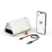 Goodnature musf�lla med appanslutning, laddkabel och bete � smart och automatisk musf�lla f�r hem och g�rd