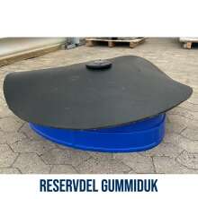 Reservdel gummiduk till BasisFeeder, svart gummiduk f�r att t�cka och skydda fodret i rund foderautomat